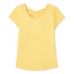 Childrens Place Yellow Wt Gold Sequin Cross Back Tee